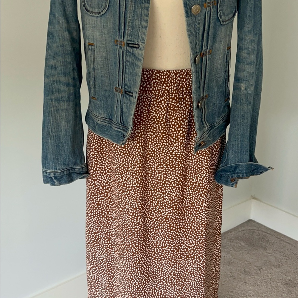 J.Crew Brown Polka Dot Skirt